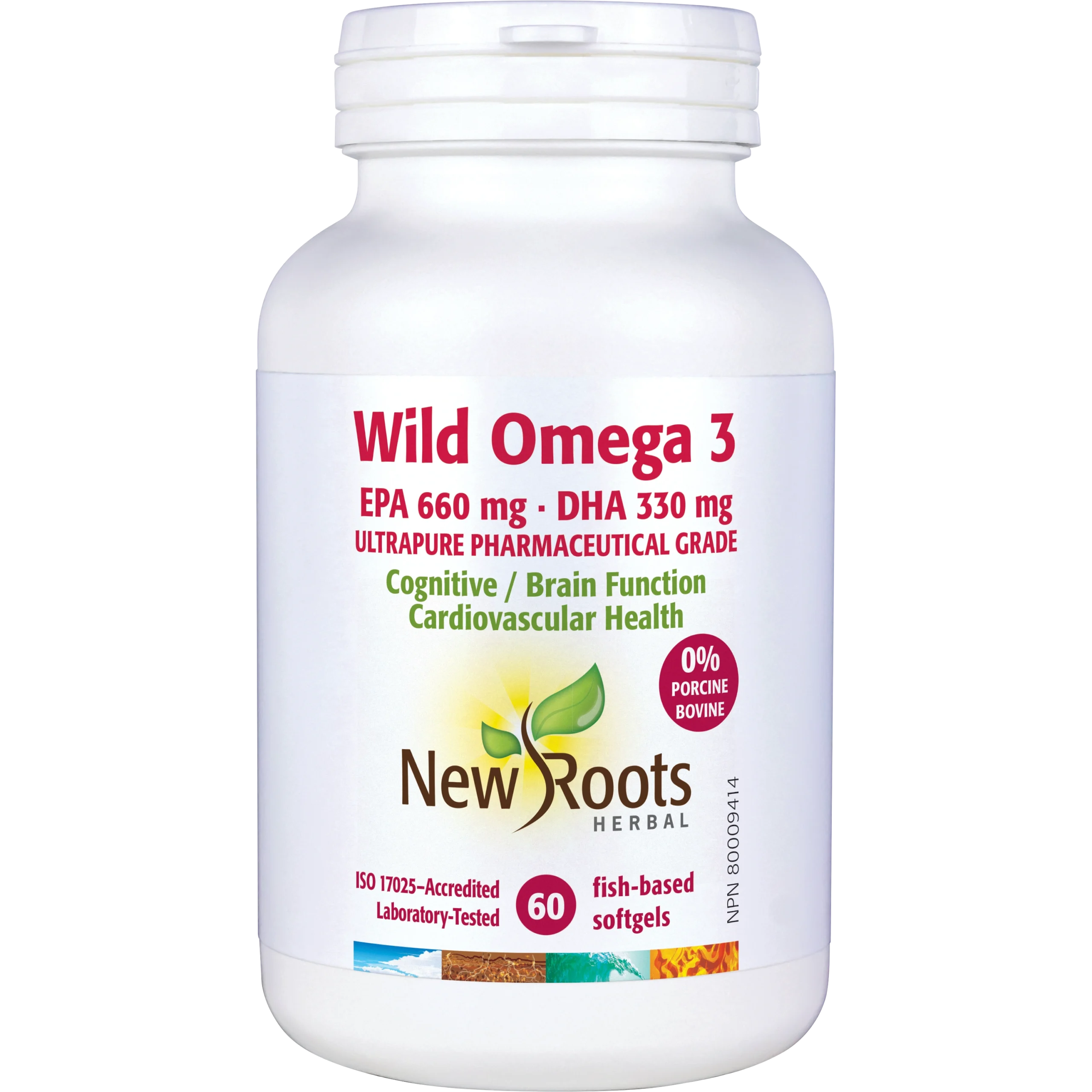 Wild Omega 3 EPA 660 mg DHA 330 mg 60 vcaps